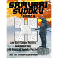 Sudoku Samurai Puzzles Large Print for Adults and Kids Very Easy and Easy Volume 6: 250 Very Easy and 250 Easy Individual Puzzles Combined Into 100 Sa