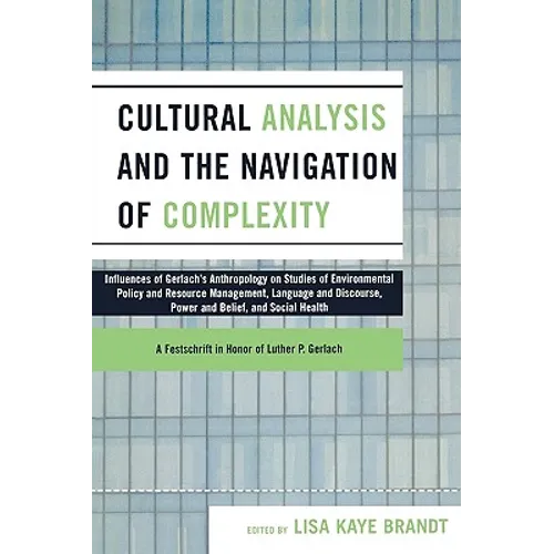 Cultural Analysis and the Navigation of Complexity