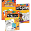 180 Days(tm) Reading, Writing and Math for Grade 3: 3-Book Set: Practice, Assess, Diagnose