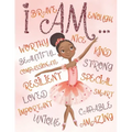 I Am: Empowering Coloring Book for Black and Brown Girls with Natural Curly Hair Positive Affirmations for African American Girls
