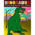 Dinosaurs: COLORING BOOK FOR KIDS 4-8.. LARGE PRINT 8.5 x 11.. 50 PAGES.. COLOR AND LEARN DINOSAURS NAMES.