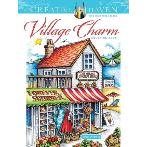 Creative Haven Village Charm Coloring Book