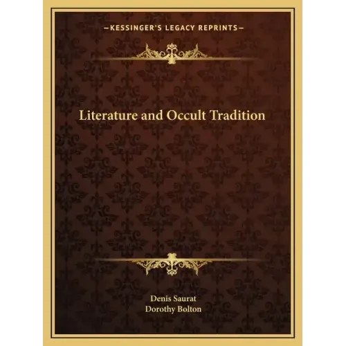 Literature and Occult Tradition