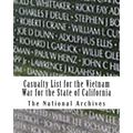 Casualty List for the Vietnam War for the State of California