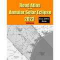 Road Atlas for the Annular Solar Eclipse of 2023 - Black & White Edition