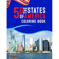 50 The States of America Coloring Book: Proud of the America Color 50 Beautiful Pages of United States And 50 States Nature flower and more illustrati