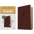 Biblia de Referencia En La Columna Central Ntv, Letra Grande Con Filament (Sentipiel, Café, Índice, Letra Roja)