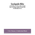 Encyclopaedia Biblica: A Critical Dictionary Of The Literary, Political, And Religious History, The Archaeology, Geography, And Natural History Of The