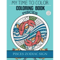 Pisces Zodiac Sign - Adult Coloring Book