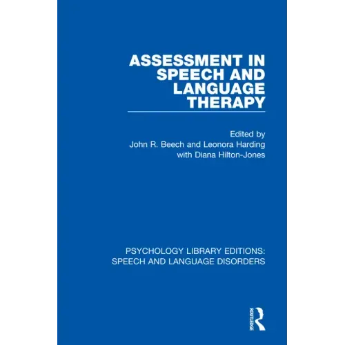 Assessment in Speech and Language Therapy