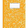 Marble Composition Notebook College Ruled: Orange Marble Notebooks, School Supplies, Notebooks for School