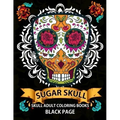 Sugar Skull: black page adult coloring books at midnight Version ( Dia De Los Muertos, Skull Coloring Book for Adults, Relaxation & Meditation )