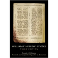 Williams' Hebrew Syntax, Third Edition