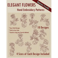 Elegant Flowers Hand Embroidery Patterns
