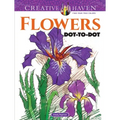 Creative Haven Flowers Dot-To-Dot Coloring Book