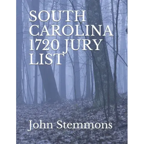 South Carolina 1720 Jury List