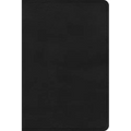 CSB Large Print Compact Reference Bible, Black Leathertouch