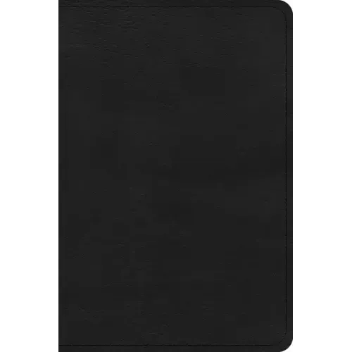 CSB Large Print Compact Reference Bible, Black Leathertouch