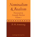 Nominalism and Realism: Volume 1: Universals and Scientific Realism