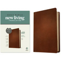 NLT Large Print Thinline Reference Bible, Filament Enabled (Genuine Leather, Brown, Red Letter)