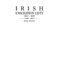 Irish Emigration Lists, 1833-1839