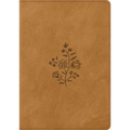 ESV Single Column Journaling Bible, Large Print (Trutone, Nubuck Caramel, Wildflower Design)