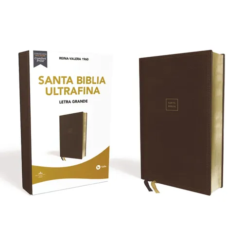 Rvr60, Santa Biblia, Letra Grande, Leathersoft, Café, Palabras de Jesús En Rojo, Comfort Print