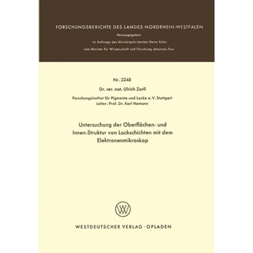 Untersuchung der Oberflächen- und Innen-Struktur von Lackschichten mit dem Elektronenmikroskop