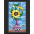Stained Glass Flower Coloring Books: 50 Coloring Pages of Stained Glass Flower, Garden, Butterfly and Bird Illustration Stress Relieving Activity Book