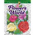 Creative Haven Flowers of the World Coloring Book