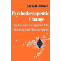 Psychotherapeutic Change: An Alternative Approach to Meaning and Measurement