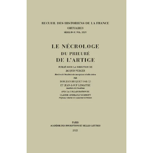Le Necrologe Du Prieure de l'Artige