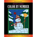 Brain Games Color By Number: Stress Relieving Designs for Adults Relaxation Easy Coloring Book of Flowers, Gardens, Animals, and More...