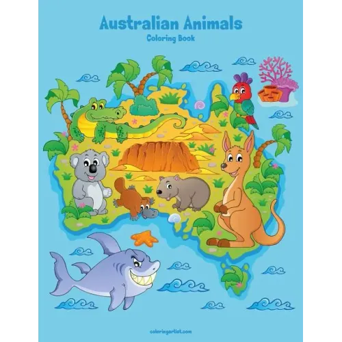 Australian Animals Coloring Book 1