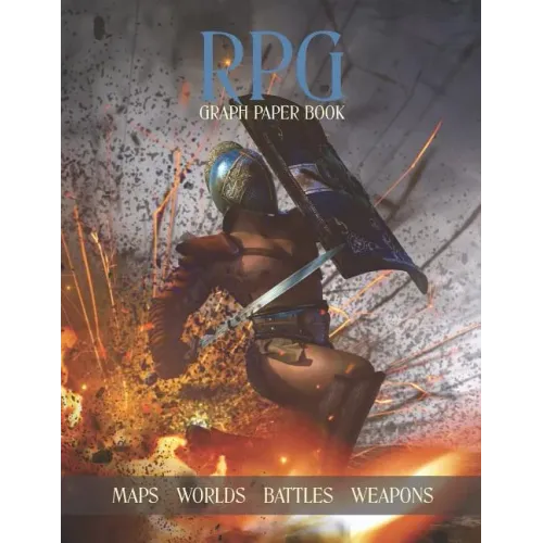 RPG Graph Paper Book: Role Playing Games Grid Paper, Create Your Ultimate Fantasy Maps and Worlds