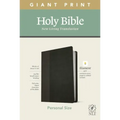 NLT Personal Size Giant Print Bible, Filament Enabled Edition (Red Letter, Leatherlike, Black/Onyx)