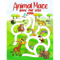 Animal Maze Book for Kids Aged 4-8: Fun Childrens Activity Book, for Children Aged 4 5 6 7 & 8