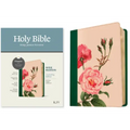 KJV Wide Margin Bible, Filament Enabled (Leatherlike, Pink Rose Garden, Red Letter)