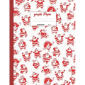 Graph Paper: Vintage Christmas santa theme cover. Large US letter 8.5x11. 5x5 engineering 1/2 inch graphing grid.