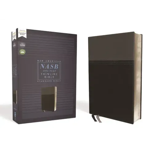 Nasb, Thinline Bible, Leathersoft, Black, Red Letter Edition, 1995 Text, Comfort Print