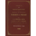 Handbook And Illustrated Catalogue of the Engineers' and Surveyors' Instruments of Precision - Made By C. L. Berger & Sons - 1900