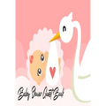 Baby Shower Guest Book: Stork Delivers Baby Girl Pink - Baby Shower Party Guest Book Gift For Family & Friends & Guests To Sign and Leave Their Best M