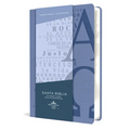 Biblia Rvr 1960 Letra Grande Tamaño Manual, Símil Piel Azul Celeste Con Nombres de Dios / Spanish Bible Rvr 1960 Handy Size Large Print Leathersoft So