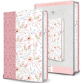 Biblia Rvr 1960 Letra Gigante, Símil Piel Rosada Con Flores (Edición Cantos Pintados / Spanish Bible Rvr 1960 Giant Print Handy Size Leathersoft Pink