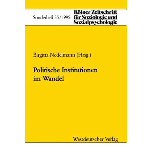 Politische Institutionen Im Wandel