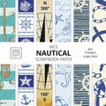 Nice Nautical Scrapbook Paper: 8x8 Nautical Art Designer Paper for Decorative Art, DIY Projects, Homemade Crafts, Cute Art Ideas For Any Crafting Proj