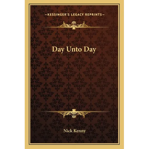 Day Unto Day - Paperback