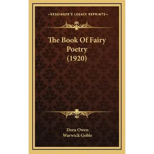 The Book of Fairy Poetry (1920)