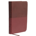 NKJV, Value Thinline Bible, Compact, Imitation Leather, Burgundy, Red Letter Edition