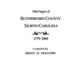 Marriages of Rutherford County, North Carolina, 1779-1868
